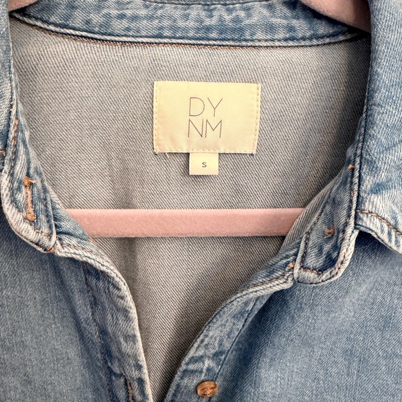 Dynamite Light Blue Denim Button-Down Shirt - Picture 7 of 7